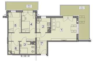 Апартаменты Stawowa Premium Apartment - 69 m2 with a private garage Краков Апартаменты с 2 спальнями-4