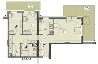 Апартаменты Stawowa Premium Apartment - 69 m2 with a private garage Краков Апартаменты с 2 спальнями-47